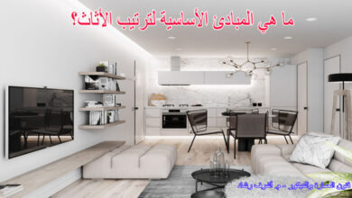 المبادئ الأساسية لترتيب الأثاث