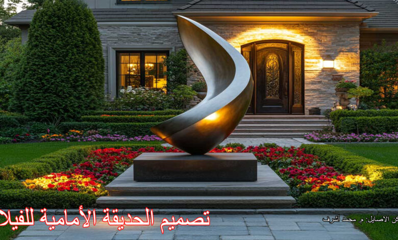 تصميم الحديقة الأمامية للفيلا