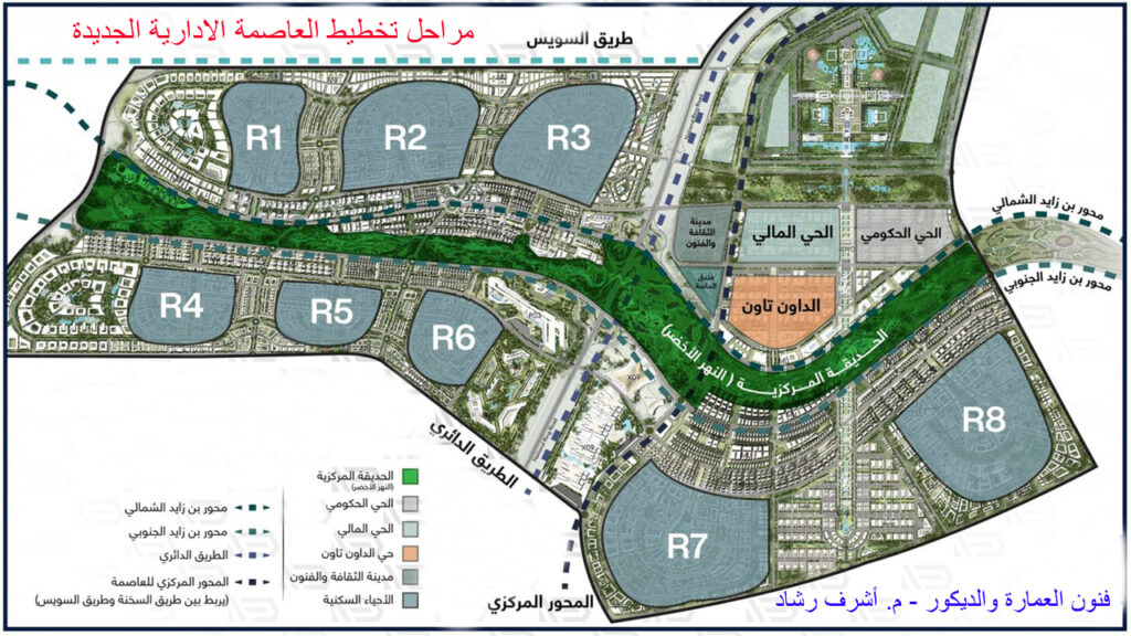 مراحل تخطيط العاصمة الادارية الجديدة