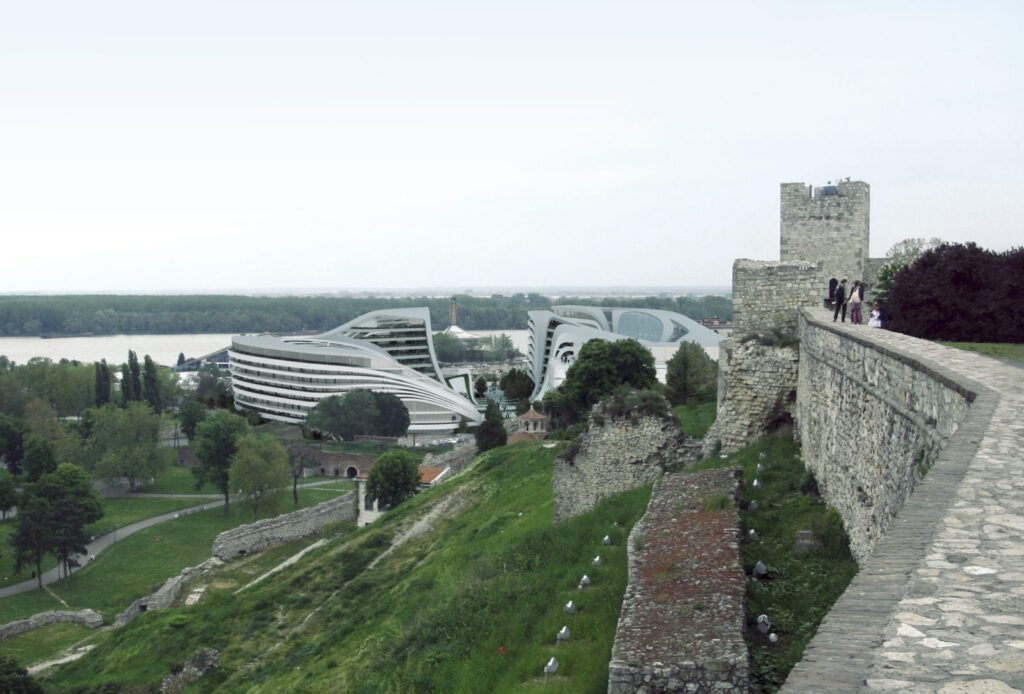 يقع المشروع في موقع استراتيجي بالقرب من قلعة Kalemegdan Fortress في مدينة Belgrade