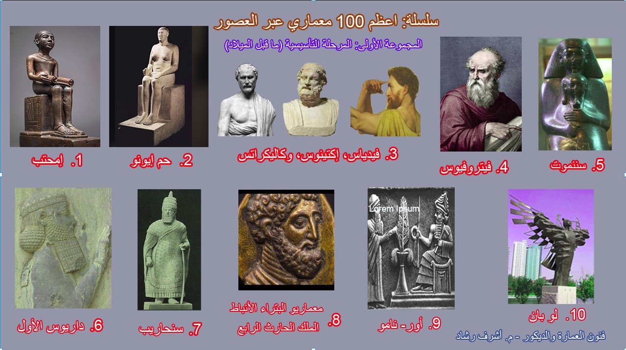 المعماريين المؤسسين - العشرة