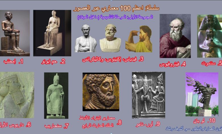 المعماريين المؤسسين - العشرة