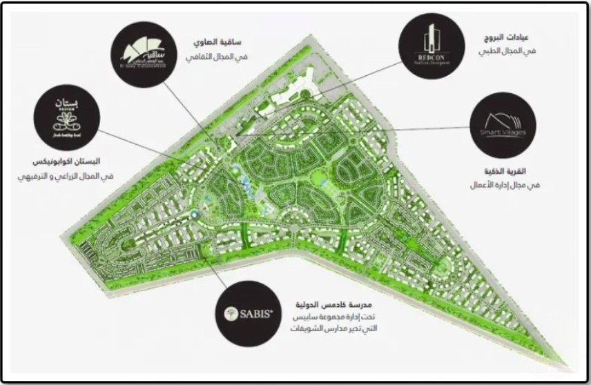 الموقع العام لمشروع كمبوند البروج بمدينة الشروق.