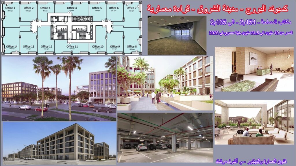 نماذج للمكاتب في كمبوند البروج