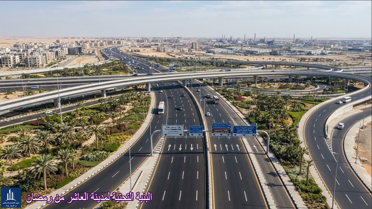البنية التحتية لمدينة العاشر من رمضان