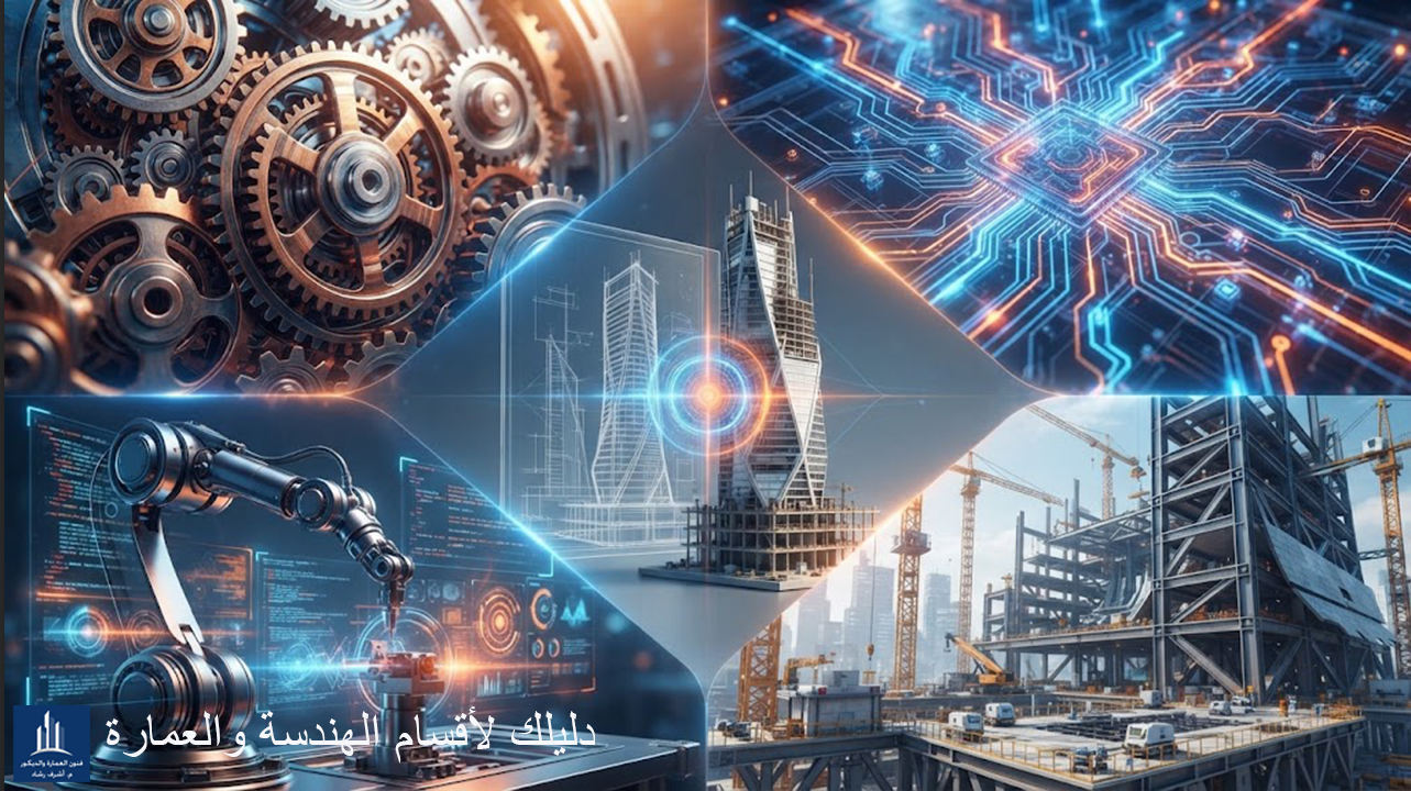 دليلك لأقسام الهندسة والعمارة