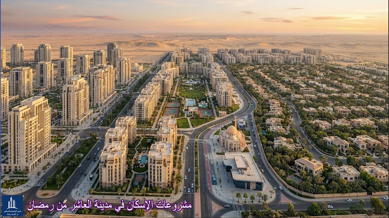 مشروعات الإسكان والخدمات في مدينة العاشر من رمضان