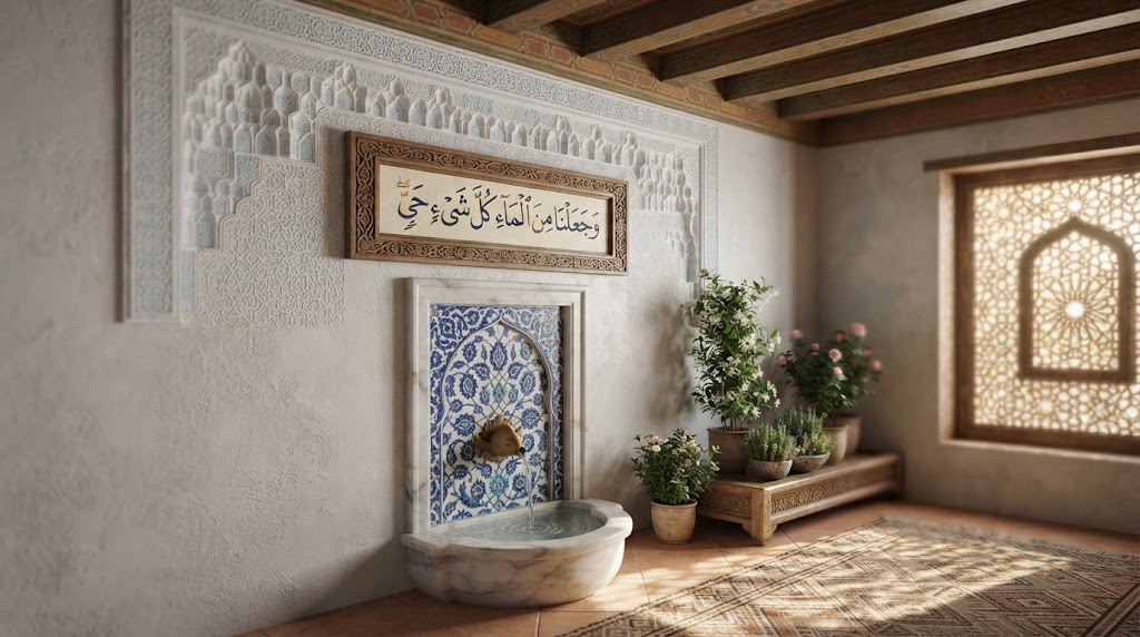 اللمسات الجمالية الزخرفة الهادئة
