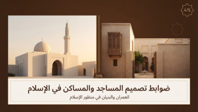 ضوابط تصميم المساجد والمساكن في الإسلام