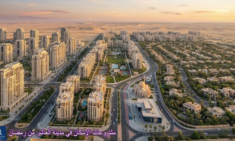 مشروعات الإسكان والخدمات في مدينة العاشر من رمضان